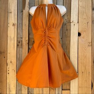 FREE PEOPLE BEAUTIFUL RUST DRESS USED ONCE